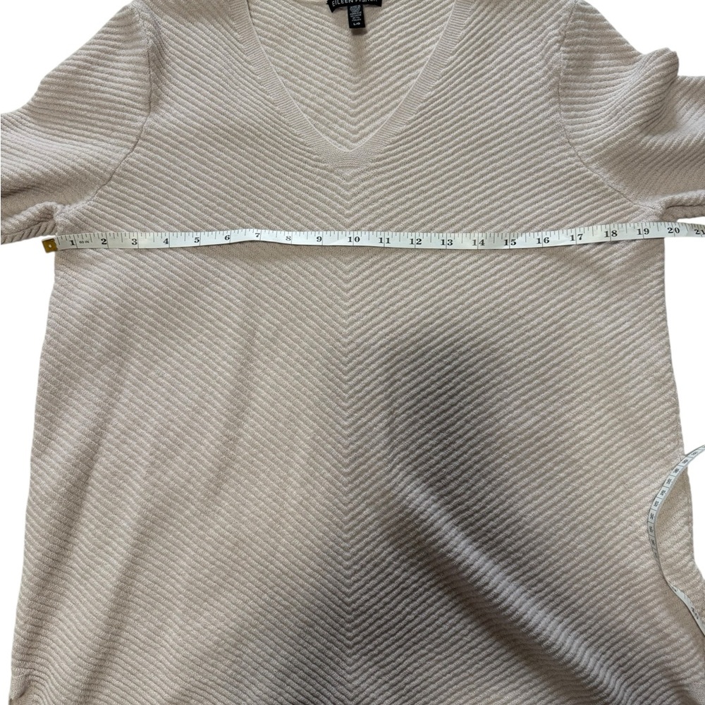 Eileen Fisher System Extra Fine Merino Wool top Women's size large soft pink - Picture 4 of 7